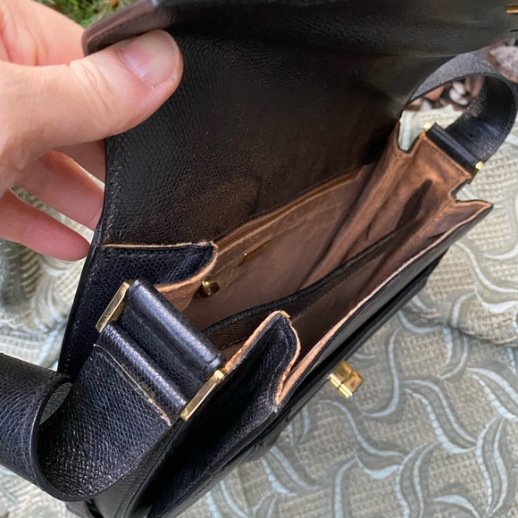 Vintage Bally Structured Demi-lune Saddle Bag - Picture 9 of 11